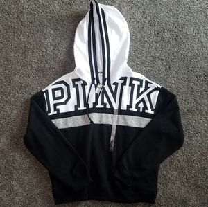 NWT PINK Victoria's Secret Colorblock Hoodie